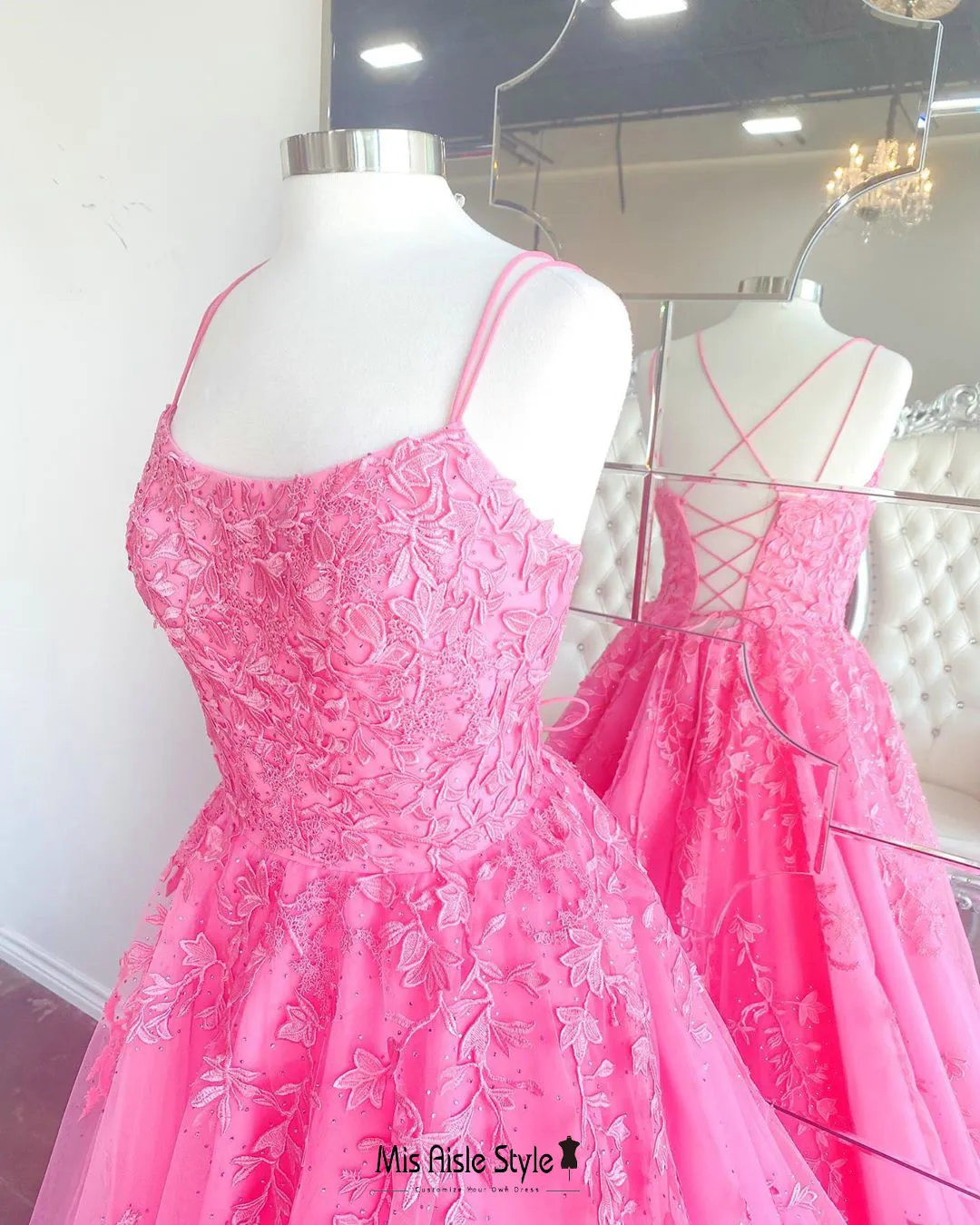 Ball Gown Hot Pink Prom Dress