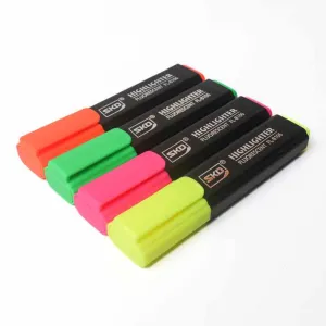German Flat Tip Clip Highlighter Pen-مجموعة أقلام تمييز ذات