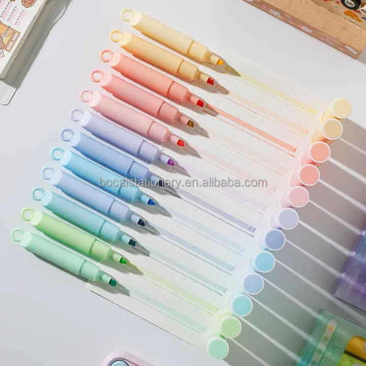 High Color Value Eye Protection-مجموعة أقلام تحديد فلورية
