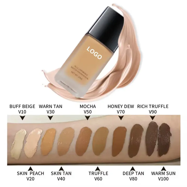 High-quality face makeup foundation 10 colors مكياج وجه عالي الجودة للأساس 10 ألوان