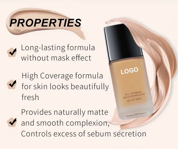 High-quality face makeup foundation 10 colors مكياج وجه عالي الجودة للأساس 10 ألوان