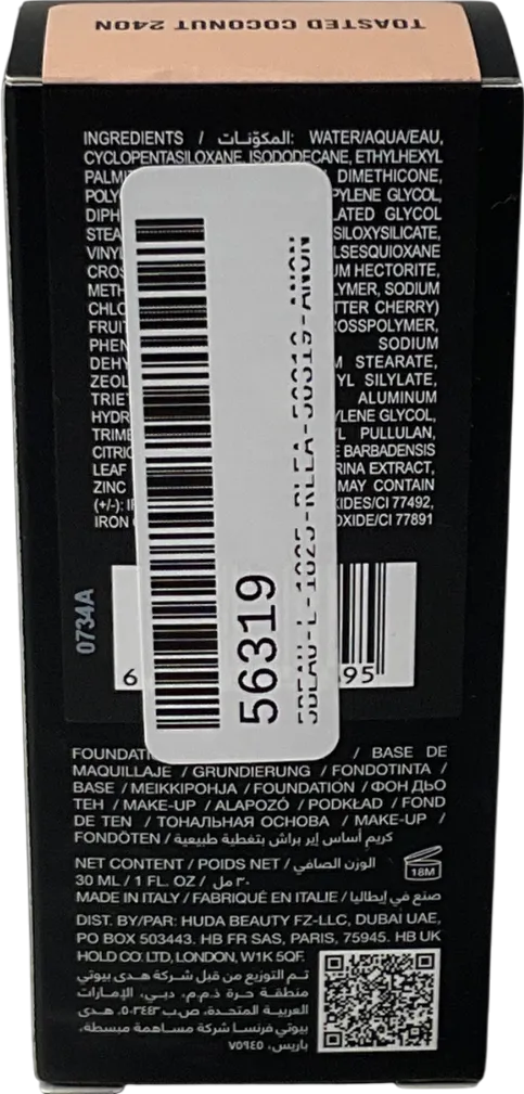 Huda Beauty Easy Blur Natural Airbrush Foundation 240n 30ml