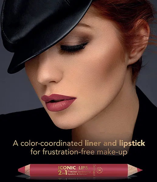 Iconic Lips 2 in 1 Lipstick & Lipliner