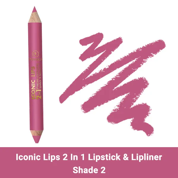 Iconic Lips 2 in 1 Lipstick & Lipliner