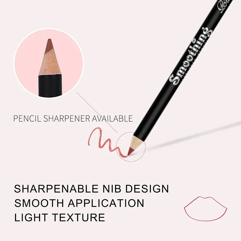 Long-Lasting Lip Liner Pencils , 12 pcs