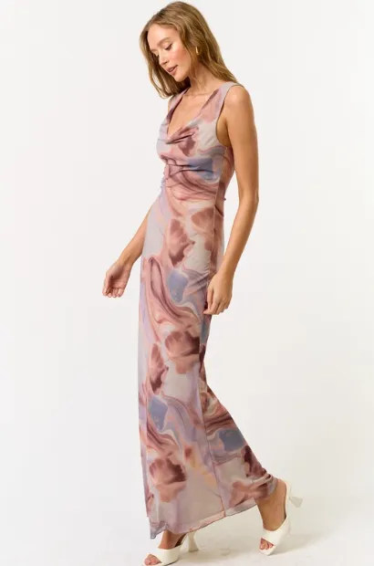 Marble Mesh Dress